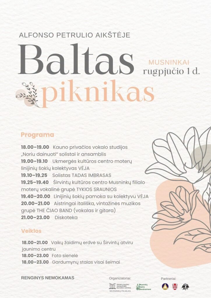 Baltas piknikas Musninkuose