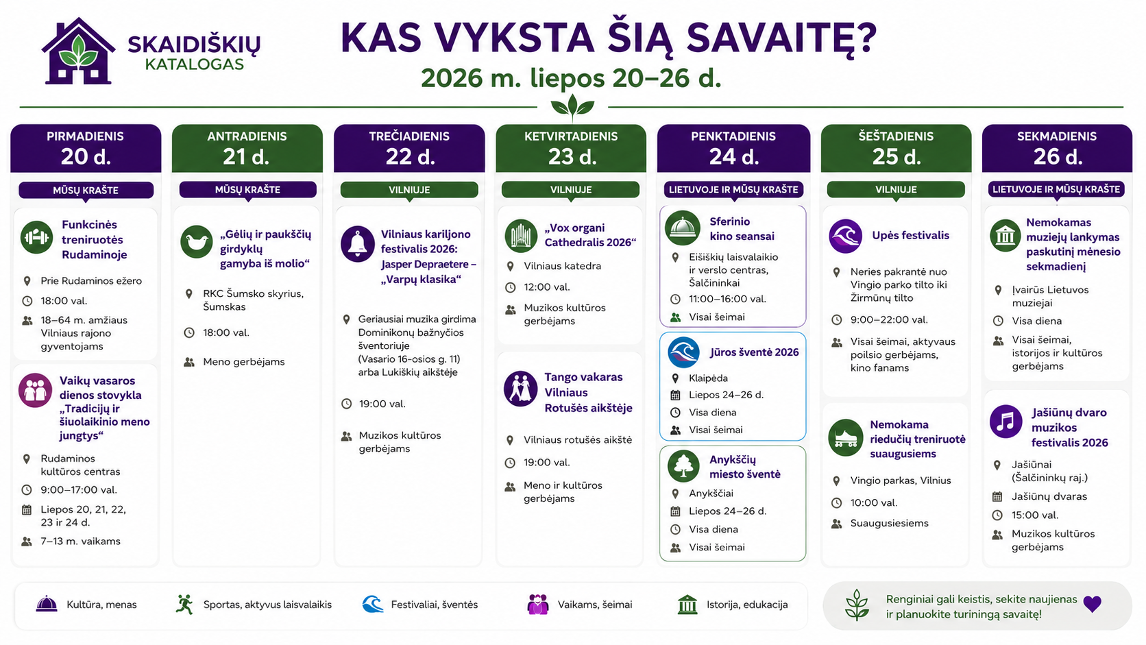 Kas vyksta Skaidiškėse ir aplink 07 20-26